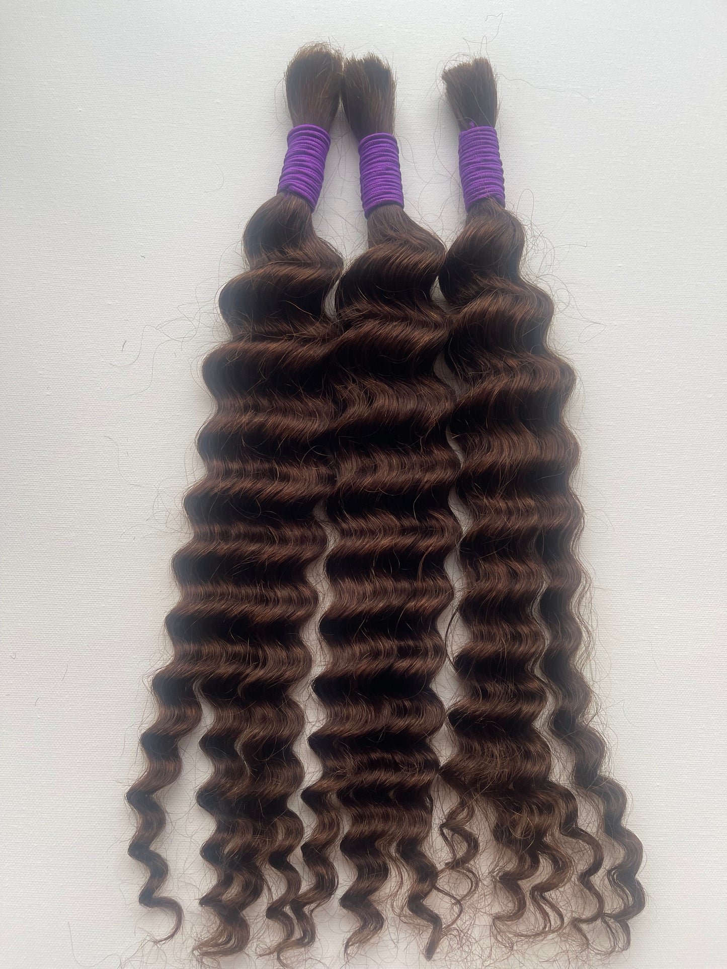 3 Bundles Brazilian Human hair Bulk 10A for boho Braids 150g